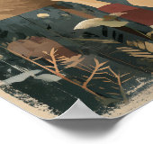 開花蜂起 – Solarpunk Poster ポスター (角)