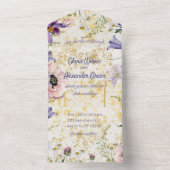 開花調和:春セレーデ結婚ス オールインワン招待状 (内側)