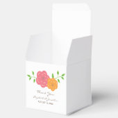 開花赤オレンジ色のフローラ優先ボックス フェイバーボックス (オープン)