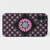 開花赤面斜パッチワーク Case-Mate iPhoneケース (裏面(横))