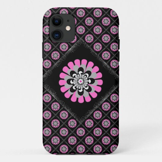 開花赤面斜パッチワーク Case-Mate iPhoneケース (裏面)