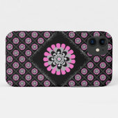 開花赤面斜パッチワーク Case-Mate iPhoneケース (裏面(横))