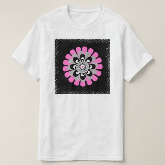 開花赤面 Tシャツ (デザイン正面)