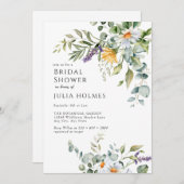 開花野草 | Meadowフローラ |ブライダルシャワーI 招待状 (正面/裏面)