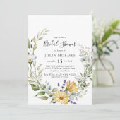 開花野草 | Meadowフローラ |ブライダルシャワーI 招待状 (スタンド正面)