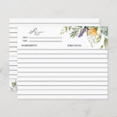 開花野草 | Meadowフローラ |レシピカード (正面/裏面)