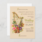 開花音楽関連CC0318フローラの愛 招待状 (正面/裏面)