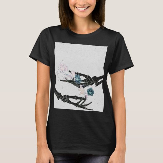 開花骨#2 – 手 – 垂直 Tシャツ (正面)