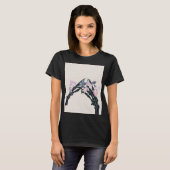 開花骨#3 - 2本の手が触れる Tシャツ (正面フル)