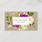 開花鮮やかフローラクラフト 名刺 (正面)