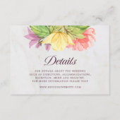 開花鮮やか大理石詳細 エンクロージャーカード (正面)