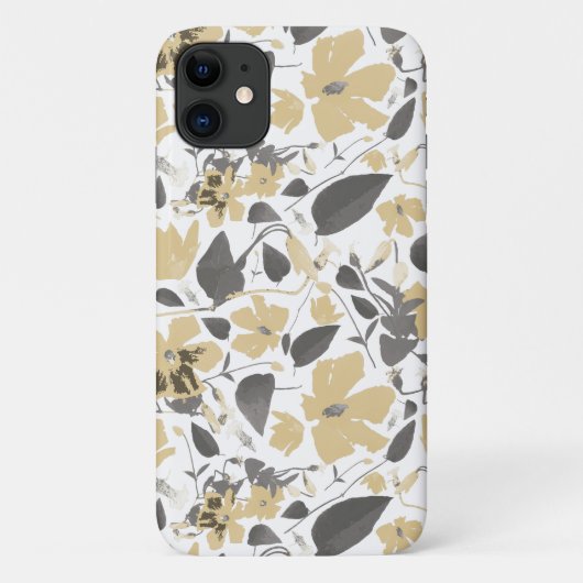 開花黄金色つる植物花柄 Case-Mate iPhoneケース (裏面)