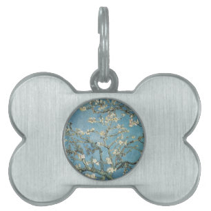 開花1890年のフィンセント・ファン・ゴッホ のアーモンドの枝 ペットネームタグ