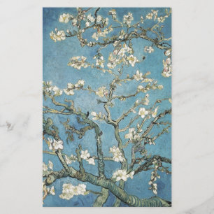 開花1890年のフィンセント・ファン・ゴッホ のアーモンドの枝 便箋