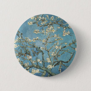 開花1890年のフィンセント・ファン・ゴッホ のアーモンドの枝 缶バッジ