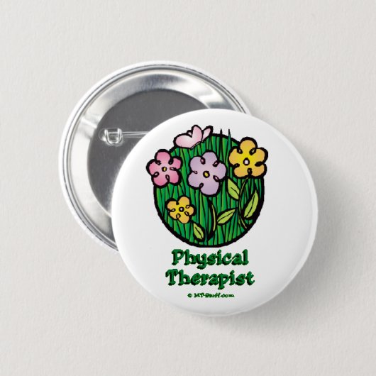 開花1 PT 缶バッジ (正面&裏面)