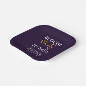 開花20バスクIバイオレット大人の誕生日パーティー ペーパープレート (傾斜あり)