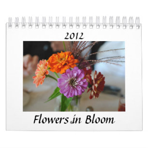 開花2012のカレンダーの花 カレンダー