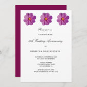 開花50周年結婚記念 招待状 (正面/裏面)