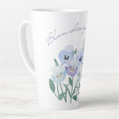 開花(あなたは植栽) カフェラテマグ (左アングル)