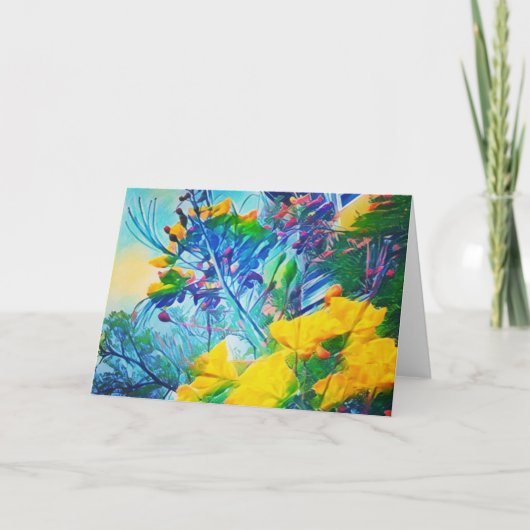 開花 カード (正面)