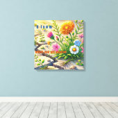 開花 キャンバスプリント (インサイチュ (ウッドフロア))