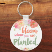 開花 キーホルダー (正面)