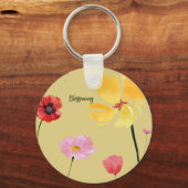 開花 キーホルダー (正面)