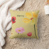 開花 クッション (ブランケット)