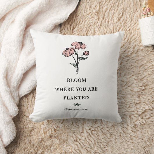 開花 クッション (ブランケット)