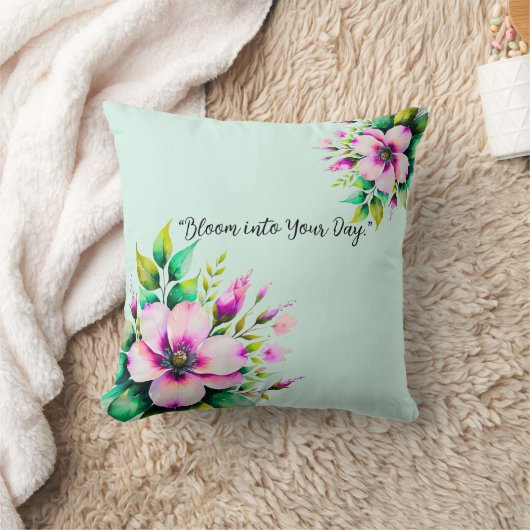 開花 クッション (ブランケット)