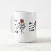 開花 コーヒーマグカップ (正面左)