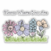 開花 シール (正面)