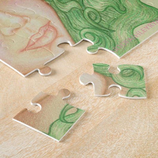 開花 ジグソーパズル (側面)