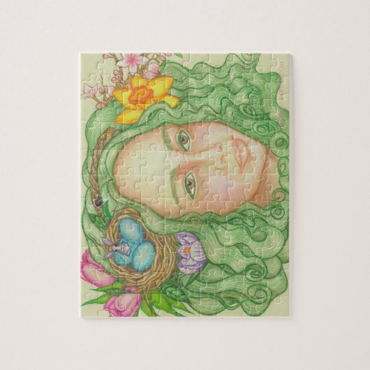 開花 ジグソーパズル (縦)