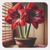 開花 スクエアシール (正面)