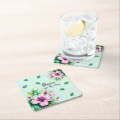 開花 スクエアペーパーコースター (インサイチュ)