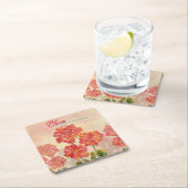 開花 スクエアペーパーコースター (インサイチュ)