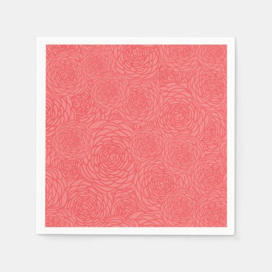 開花 スタンダードカクテルナプキン (正面)