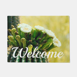 開花 ドアマット