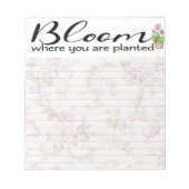 開花 ノートパッド (正面)