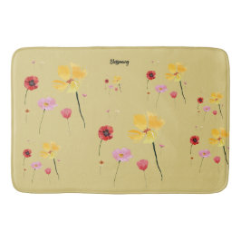 開花 バスマット