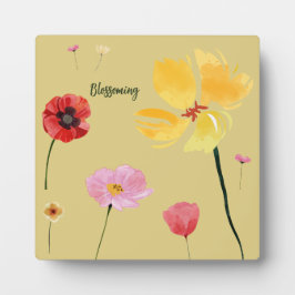 開花 フォトプラーク