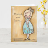 開花 – フレンドシップカード カード (黄色い花)