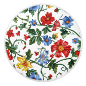 開花 | フローラカラフルセラミック引き出しプル セラミックノブ (正面)