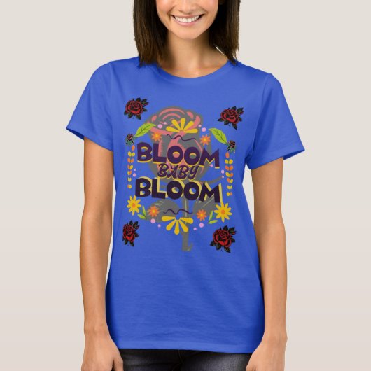 開花、ベビー、開花Tシャツ Tシャツ (正面)