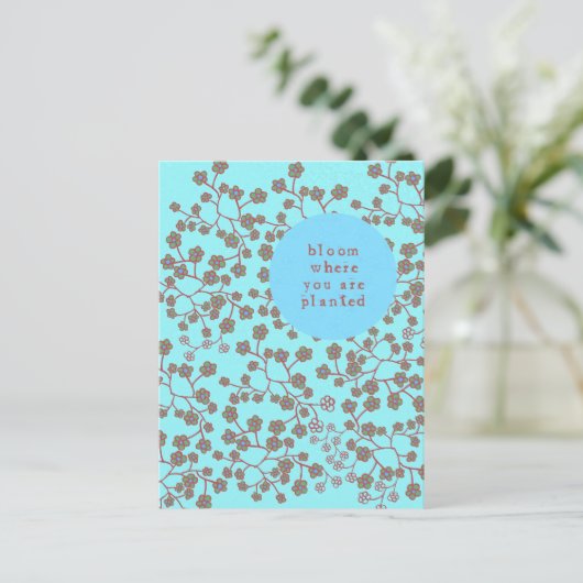 開花 ポストカード (スタンド正面)