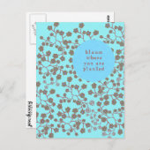 開花 ポストカード (正面/裏面)