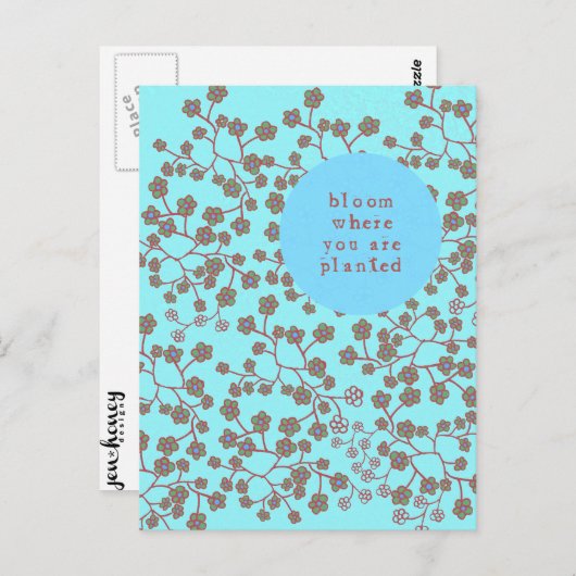 開花 ポストカード (正面/裏面)