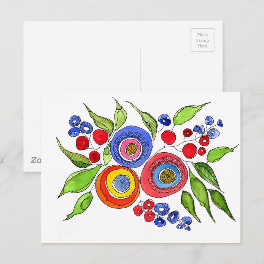 開花 ポストカード (正面/裏面)